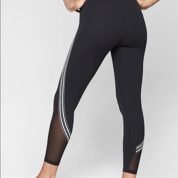 Athleta PowerVita Side Stripe 7/8 Salutation Tight, size XS - Picture 3 of 10